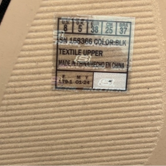 🆕Skechers Cleo Snip Sweet Daffodil Mules Shoes Black Size 8 - Picture 6 of 7